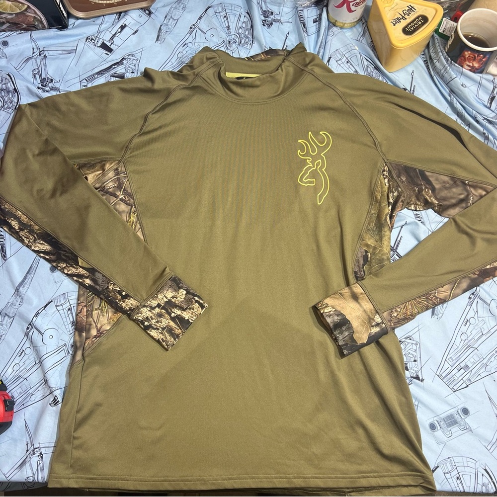 Browning Riser BaseLayer Camo Long Sleeve Shirt